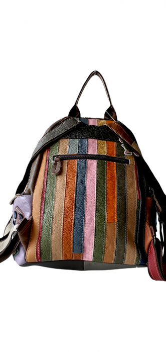 Rucsac Dama Piele Naturala Multicolor Floris G03801 [4]