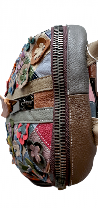 Rucsac Dama Piele Naturala Multicolor Floris G03801 [5]