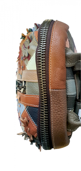 Rucsac Dama Piele Naturala Multicolor Floris G04099 [5]