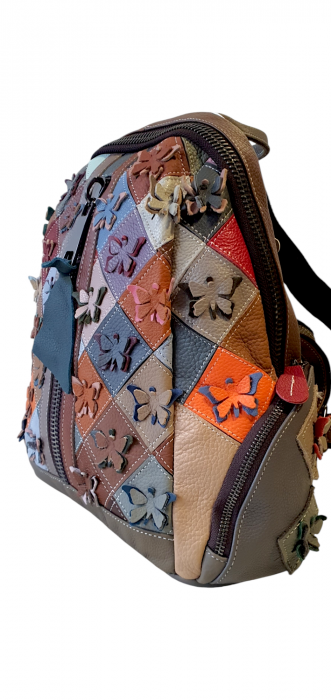 Rucsac Dama Piele Naturala Multicolor Floris G04099 [3]