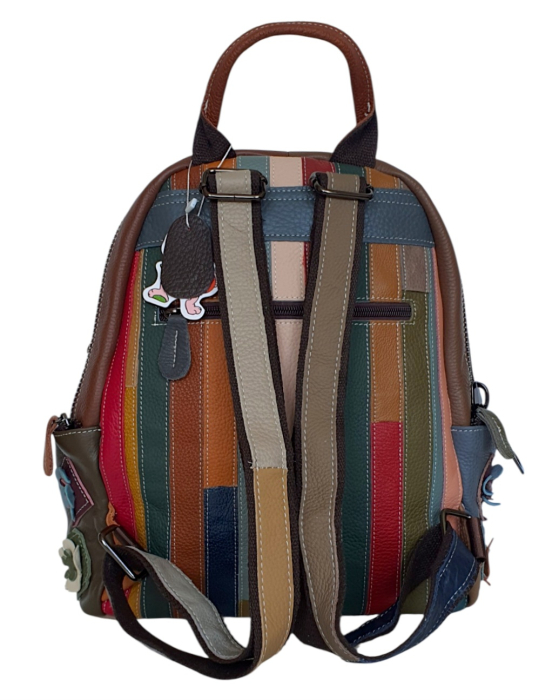 Rucsac Dama Piele Naturala Multicolor Floris G04829 [4]