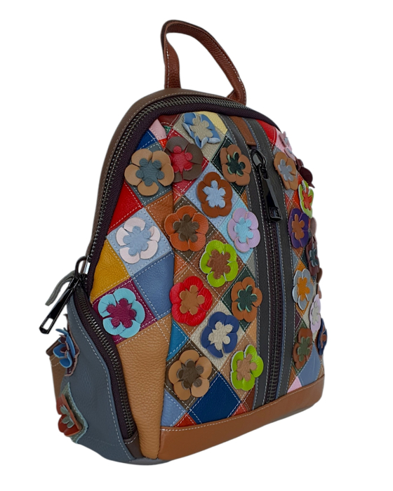 Rucsac Dama Piele Naturala Multicolor Floris G04829 [3]