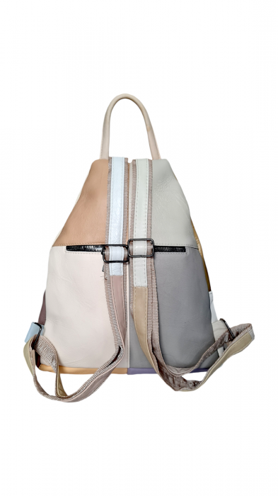 Rucsac Dama Piele Naturala Multicolor Hema G03767 [4]