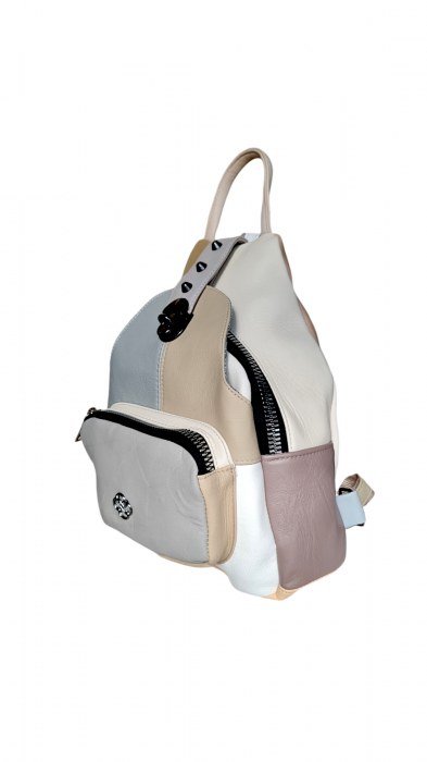 Rucsac Dama Piele Naturala Multicolor Hema G03767 [3]