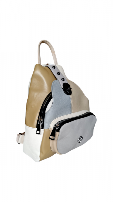 Rucsac Dama Piele Naturala Multicolor Hema G03767 [2]