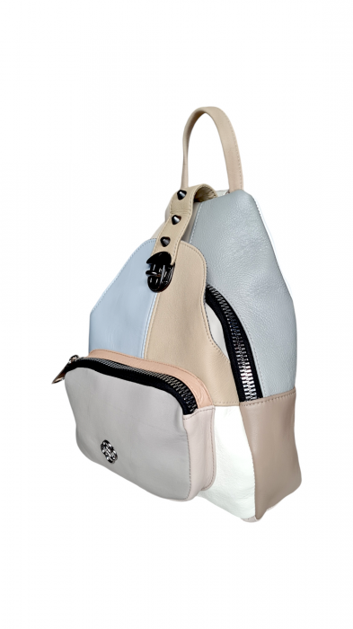 Rucsac Dama Piele Naturala Multicolor Hema G03770 [3]