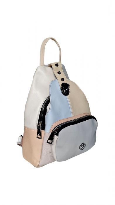 Rucsac Dama Piele Naturala Multicolor Hema G03770 [2]