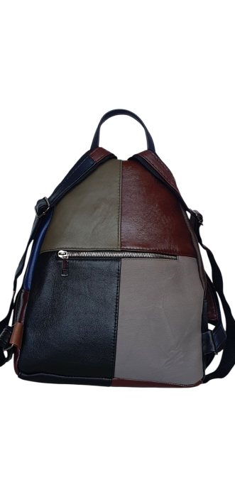 Rucsac Dama Piele Naturala Multicolor Hema G04475 [4]