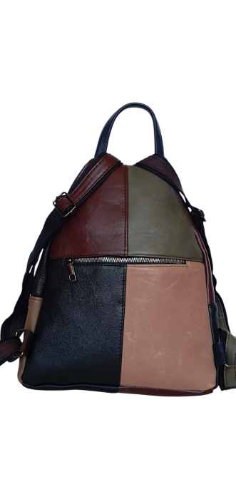 Rucsac Dama Piele Naturala Multicolor Hema G04476 [4]