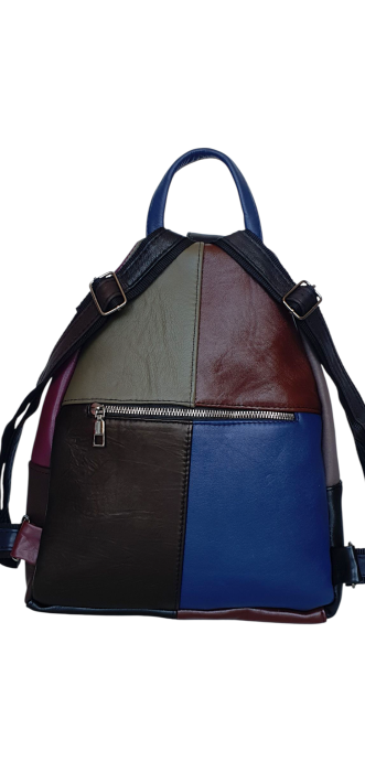 Rucsac Dama Piele Naturala Multicolor Hema G04477 [4]