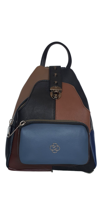 Rucsac Dama Piele Naturala Multicolor Hema G04489 [1]
