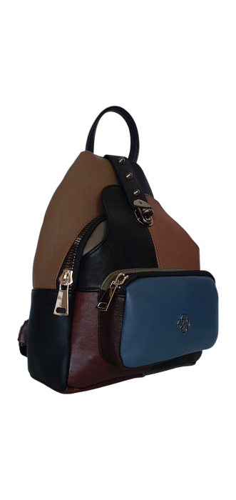 Rucsac Dama Piele Naturala Multicolor Hema G04489 [2]