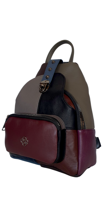 Rucsac Dama Piele Naturala Multicolor Hema G04529 [3]