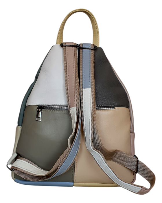 Rucsac Dama Piele Naturala Multicolor Hema G04696 [4]