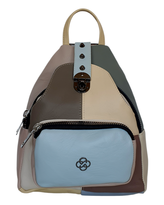 Rucsac Dama Piele Naturala Multicolor Hema G04696 [2]