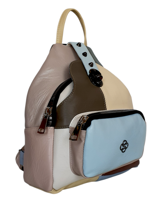 Rucsac Dama Piele Naturala Multicolor Hema G04696 [3]