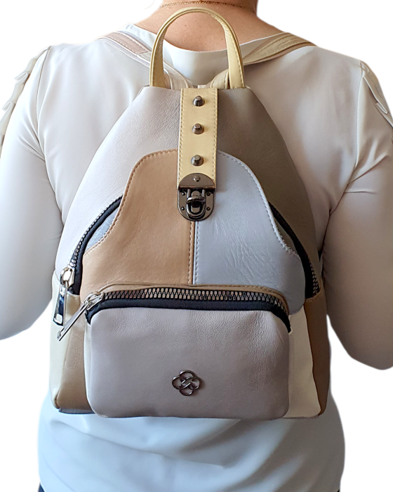 Rucsac Dama Piele Naturala Multicolor Hema G04697 [7]