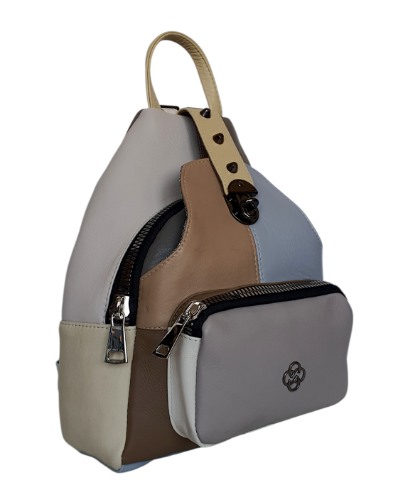 Rucsac Dama Piele Naturala Multicolor Hema G04697 [3]