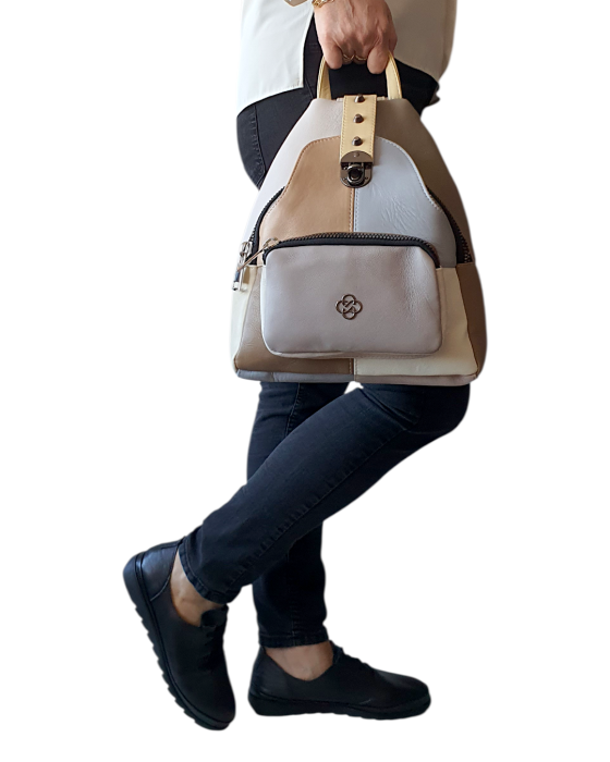 Rucsac Dama Piele Naturala Multicolor Hema G04697 [6]