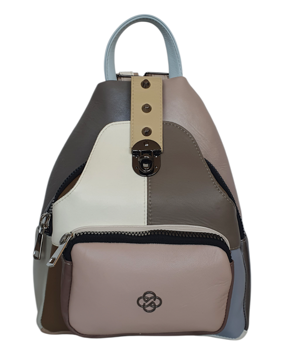 Rucsac Dama Piele Naturala Multicolor Hema G04698 [2]