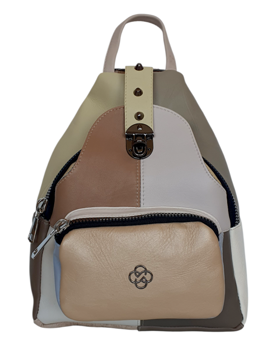 Rucsac Dama Piele Naturala Multicolor Hema G04699 [2]