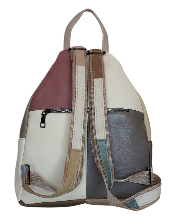 Rucsac Dama Piele Naturala Multicolor Hema G04699 [4]