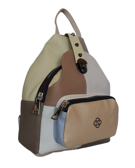 Rucsac Dama Piele Naturala Multicolor Hema G04699 [3]