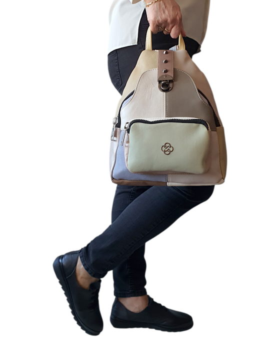 Rucsac Dama Piele Naturala Multicolor Hema G04700 [6]