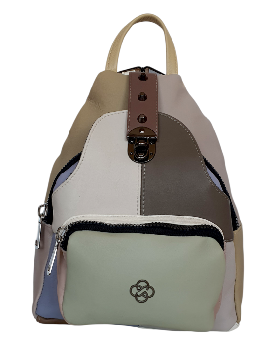 Rucsac Dama Piele Naturala Multicolor Hema G04700 [2]