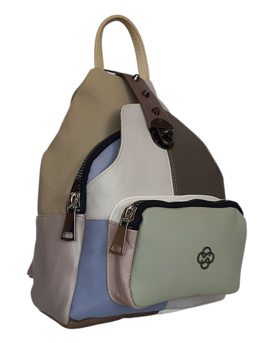 Rucsac Dama Piele Naturala Multicolor Hema G04700 [3]