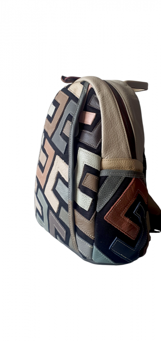 Rucsac Dama Piele Naturala Multicolor Ilaria G03998 [3]