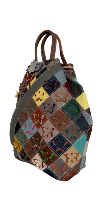 Rucsac Dama Piele Naturala Multicolor Jetla G04633 [3]