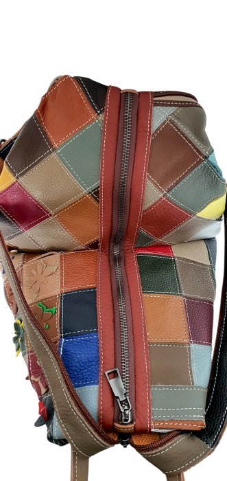 Rucsac Dama Piele Naturala Multicolor Jetla G04633 [5]