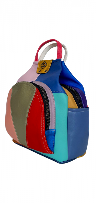 Rucsac Dama Piele Naturala Multicolor Jetmira G04400 [3]