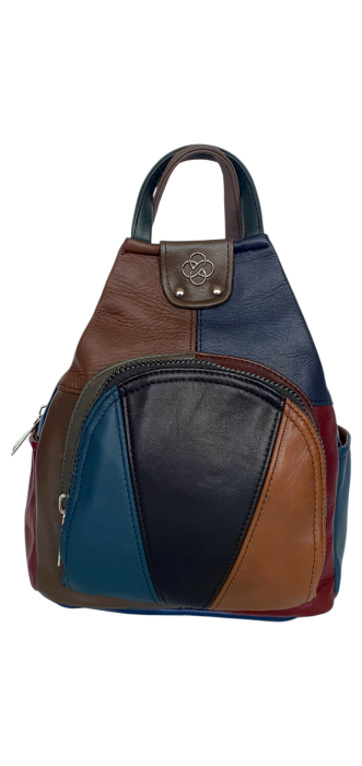Rucsac Dama Piele Naturala Multicolor Jetmira G04438 [2]