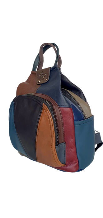 Rucsac Dama Piele Naturala Multicolor Jetmira G04438 [4]