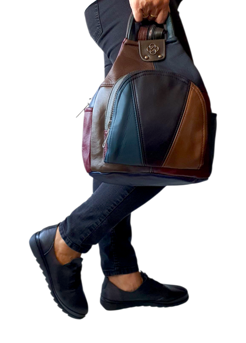 Rucsac Dama Piele Naturala Multicolor Jetmira G04438 [1]
