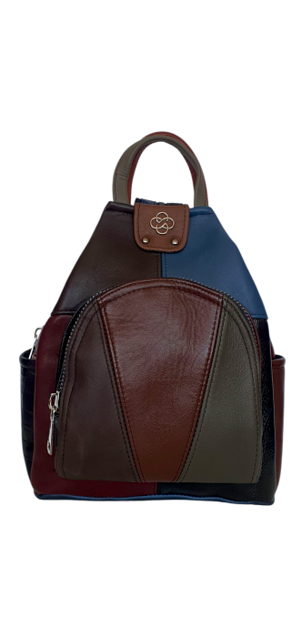 Rucsac Dama Piele Naturala Multicolor Jetmira G04484 [1]