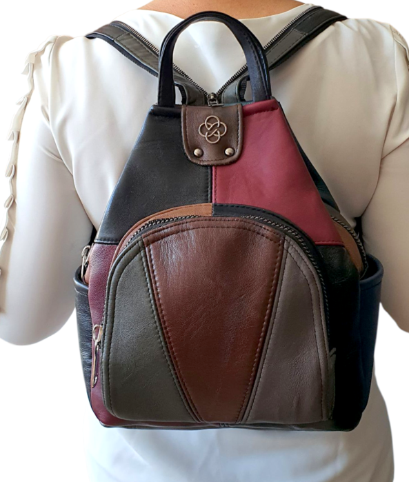 Rucsac Dama Piele Naturala Multicolor Jetmira G04485 [7]