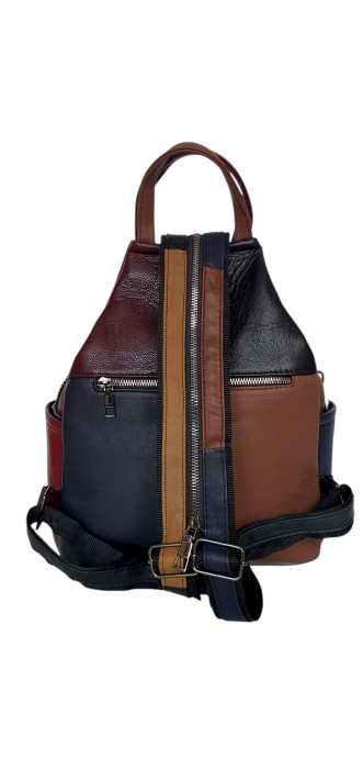 Rucsac Dama Piele Naturala Multicolor Jetmira G04597 [4]