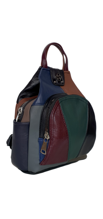 Rucsac Dama Piele Naturala Multicolor Jetmira G04597 [2]