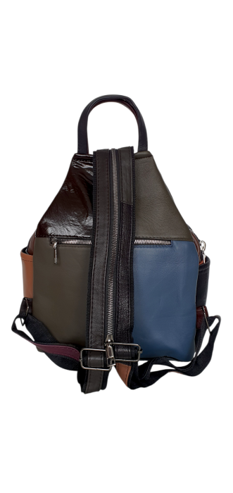 Rucsac Dama Piele Naturala Multicolor Jetmira G04598 [4]