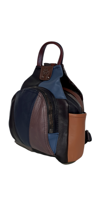 Rucsac Dama Piele Naturala Multicolor Jetmira G04598 [3]