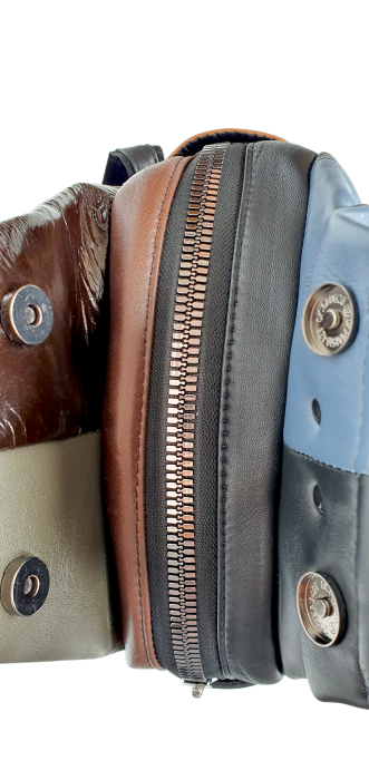 Rucsac Dama Piele Naturala Multicolor Jetmira G04598 [5]