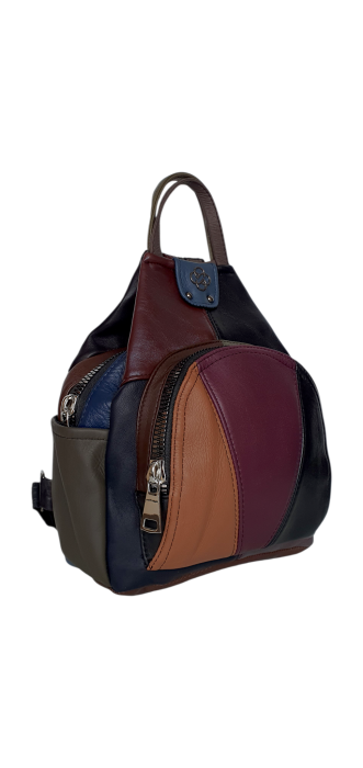 Rucsac Dama Piele Naturala Multicolor Jetmira G04599 [2]