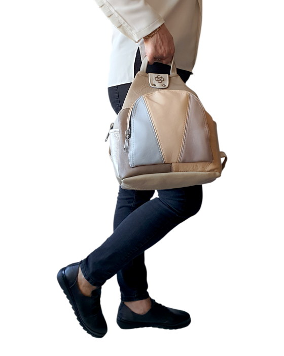 Rucsac Dama Piele Naturala Multicolor Jetmira G04702 [6]