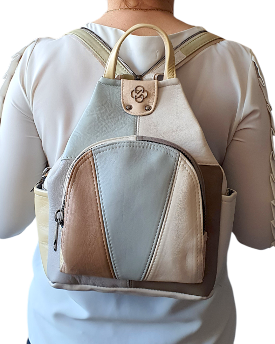 Rucsac Dama Piele Naturala Multicolor Jetmira G04703 [7]