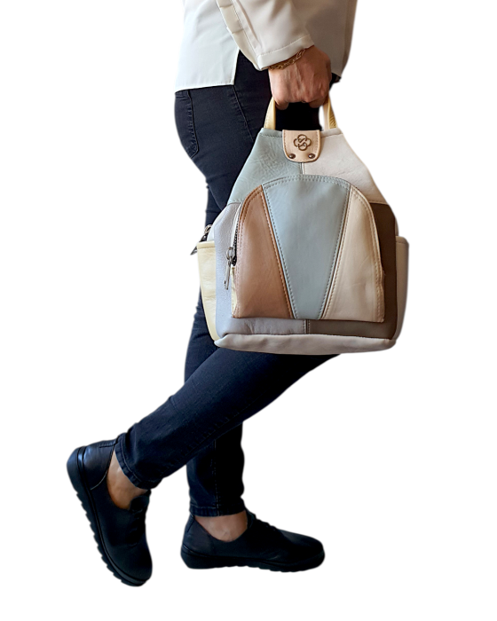 Rucsac Dama Piele Naturala Multicolor Jetmira G04703 [6]