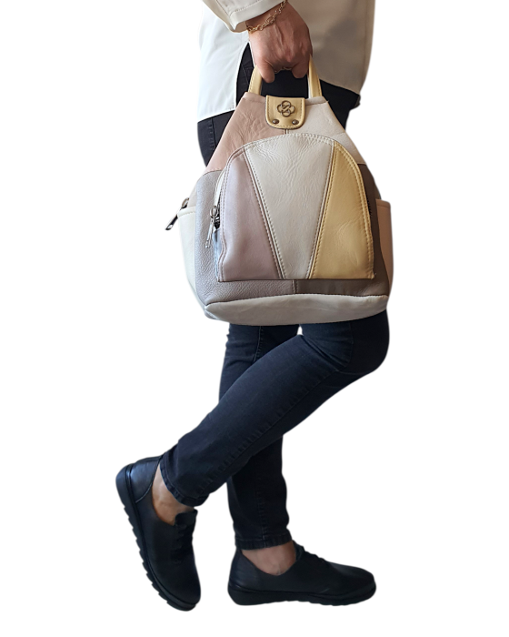 Rucsac Dama Piele Naturala Multicolor Jetmira G04704 [6]