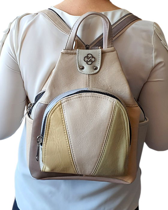 Rucsac Dama Piele Naturala Multicolor Jetmira G04705 [6]